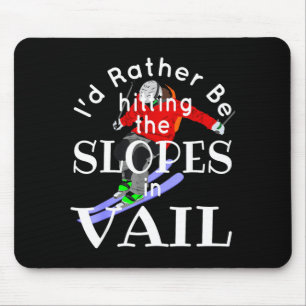 Vail Colorado Schläge die Pisten lustiges Skifahre Mousepad