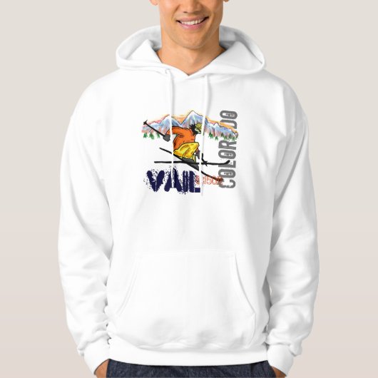 Vail Colorado Ski-Aufzug Hoodie (Vorderseite)