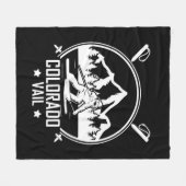 Vail Colorado Ski Fleecedecke (Vorderseite (Horizontal))