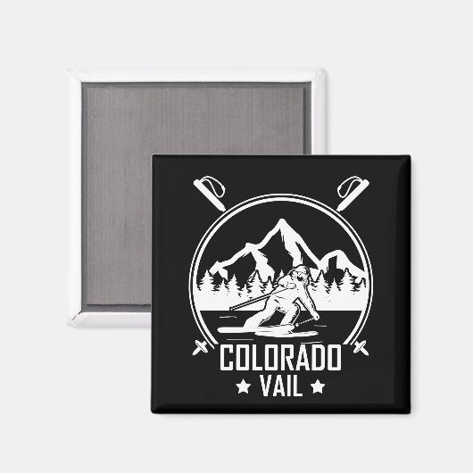 Vail Colorado Ski Magnet (Vorderseite/Rückseite)