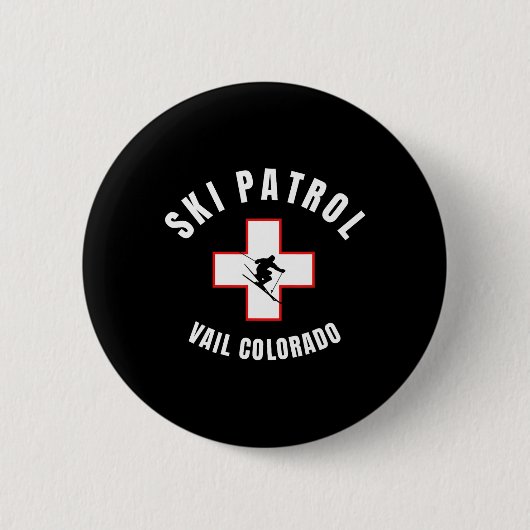 Vail Colorado Ski Patrol Button (Vorderseite)
