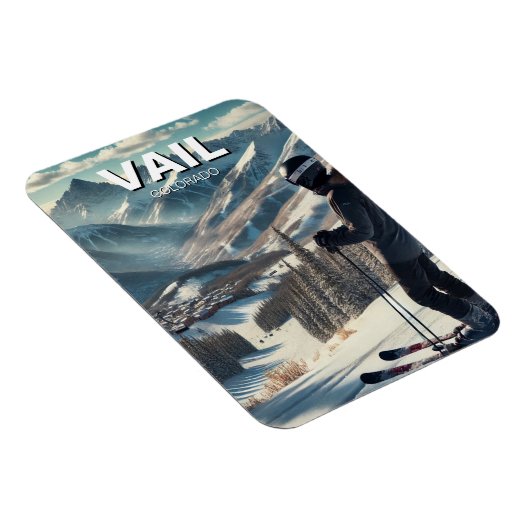 Vail Colorado Ski Snowboard Magnet (Rechte Seite)