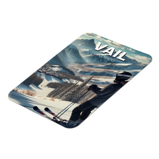Vail Colorado Ski Snowboard Magnet (Linke Seite)