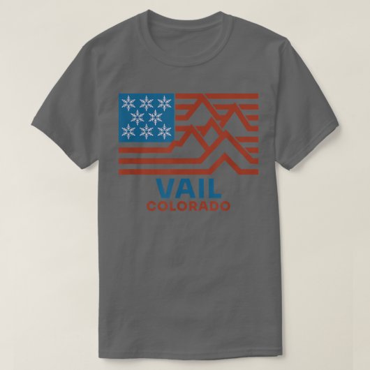 Vail Colorado Ski Snowboard Snow Mountain T-Shirt (Design vorne)