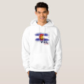 Vail Colorado Skiaufzug-Flagge Hoodie (Vorne ganz)
