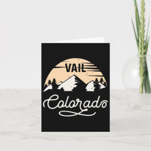 Vail Colorado Skifahren im Shirt Skigebiet Berge S Karte