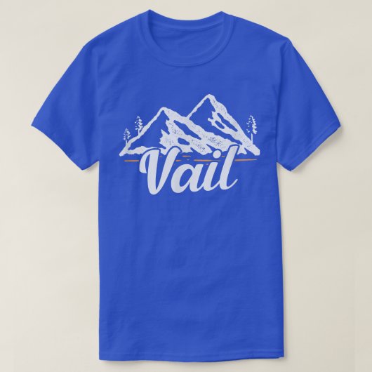 Vail Colorado Skifahren Snowboarden T-Shirt (Design vorne)