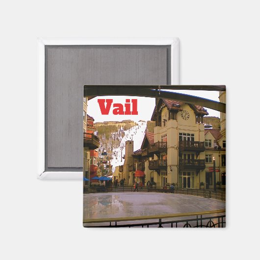 Vail Colorado Skiing Magnet (Vorderseite/Rückseite)
