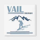 Vail Colorado Snowboarden Magnet (Vorne)