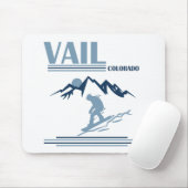 Vail Colorado Snowboarden Mousepad (Mit Mouse)