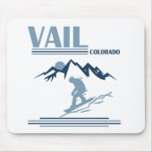 Vail Colorado Snowboarden Mousepad (Vorne)