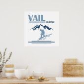 Vail Colorado Snowboarden Poster (Küche)