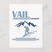 Vail Colorado Snowboarden Postkarte (Vorderseite)