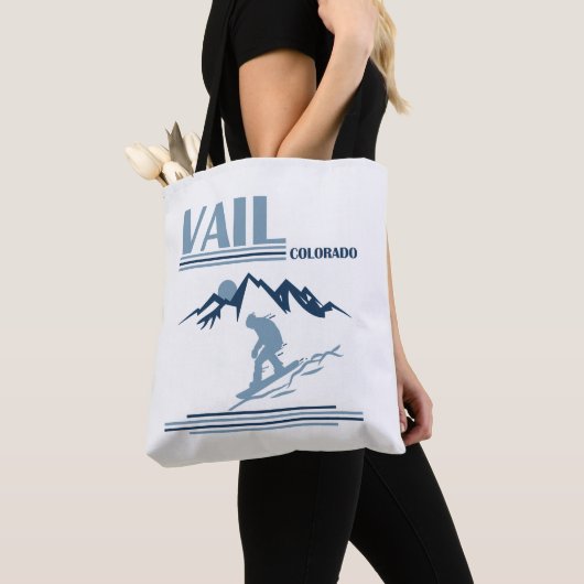 Vail Colorado Snowboarden Tasche (Von Nahem)