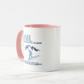 Vail Colorado Snowboarden Tasse (Vorderseite Links)