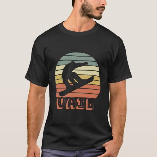 Vail Colorado Snowboarder Adventure T-Shirt (Vorderseite)