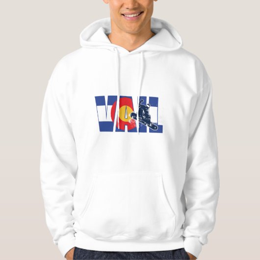 Vail Colorado Snowboarder Hoodie (Vorderseite)