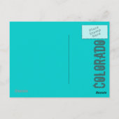 Vail Colorado Snowboarder Postkarte (Rückseite)