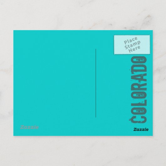 Vail Colorado Snowboarder Postkarte (Rückseite)