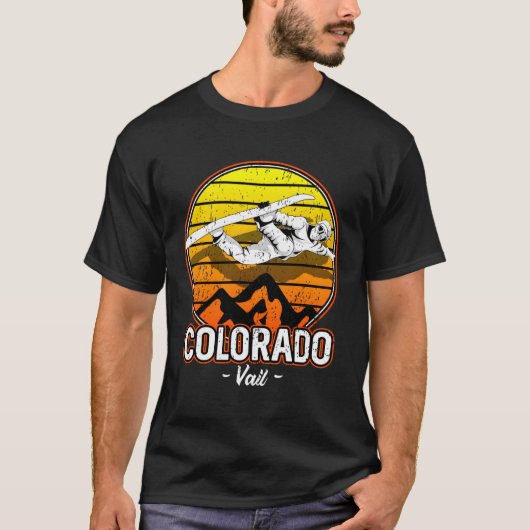 Vail Colorado Snowboarding T-Shirt (Vorderseite)