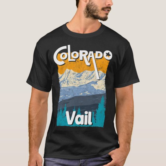 Vail Colorado Staat Rocky Mountains T-Shirt S (Vorderseite)