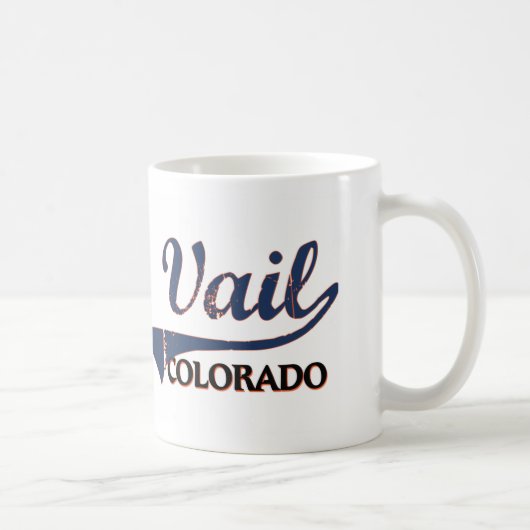 Vail Colorado Stadt-Klassiker Kaffeetasse (Rechts)