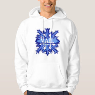 Vail Colorado Typwinter-Schneeflocke Hoodie