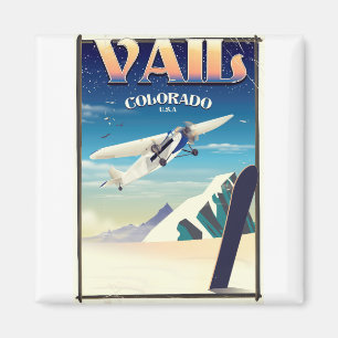 Vail Colorado Vintage Reiseplakat Magnet
