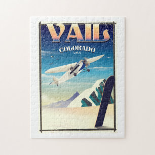Vail Colorado Vintage Reiseplakat Puzzle