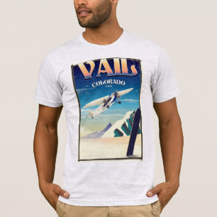 Vail Colorado Vintage Reiseplakat T-Shirt
