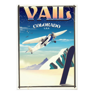 Vail Colorado Vintages Reiseplakat Fotodruck
