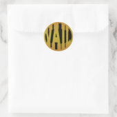 VAIL - GOLD RUNDER AUFKLEBER (Tasche)