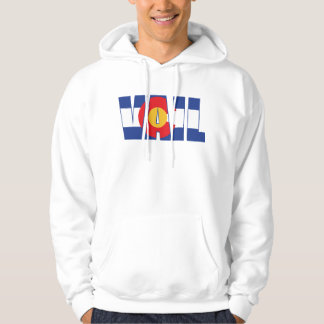 Vail in Colorado Flag Hoodie