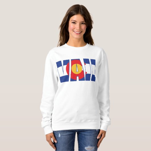 Vail in Colorado Flag Sweatshirt (Vorne ganz)