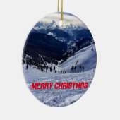 Vail Panorama Weihnachtsdekoration Keramik Ornament (Rechts)