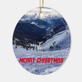 Vail Panorama Weihnachtsdekoration Keramik Ornament (Links)
