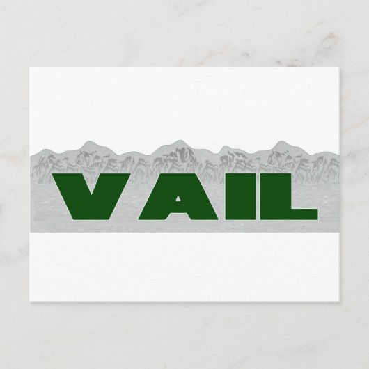 Vail Postkarte (Vorderseite)