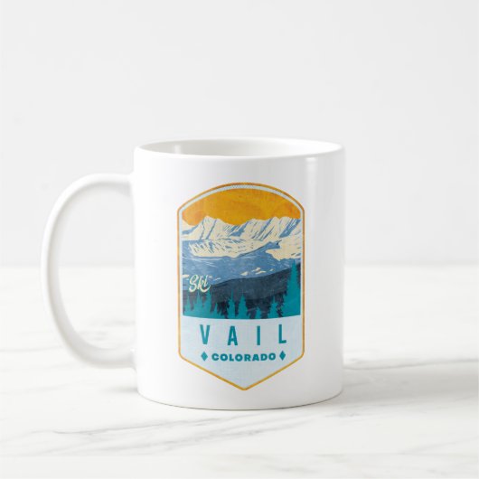 Vail Ski Abzeichen Kaffeetasse (Links)