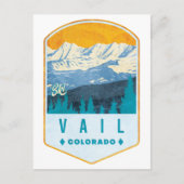 Vail Ski Abzeichen Postkarte (Vorderseite)