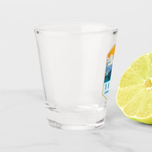 Vail Ski Abzeichen Schnapsglas (Links)