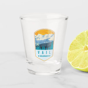 Vail Ski Abzeichen Schnapsglas