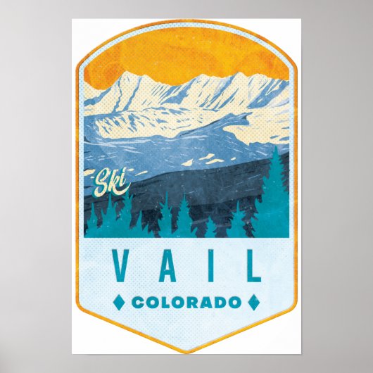 Vail Ski Badge Poster (Vorne)
