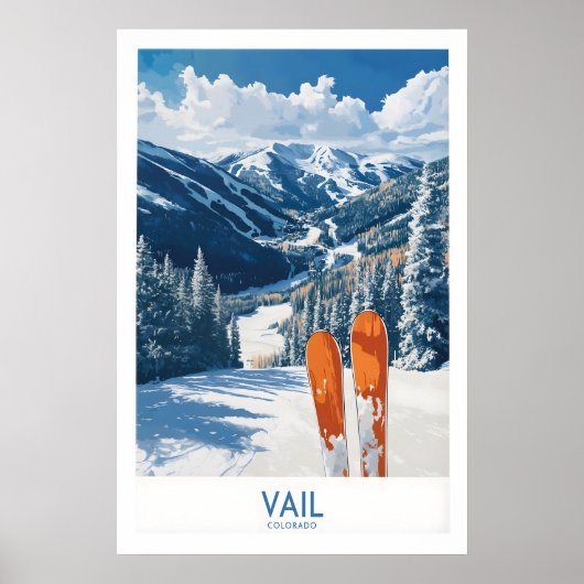 Vail Ski Druck - Colorado 1 Poster (Vorne)