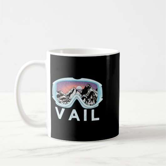 Vail Ski Snowboard Design_vail, Co-Goggles Skifahr Kaffeetasse (Links)