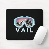 Vail Ski Snowboard Design_vail, Co-Goggles Skifahr Mousepad (Mit Mouse)