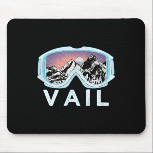Vail Ski Snowboard Design_vail, Co-Goggles Skifahr Mousepad