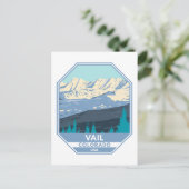 Vail Skigebiet Winter Colorado Postkarte (Stehend Vorderseite)