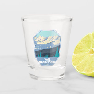Vail Skigebiet Winter Colorado Schnapsglas