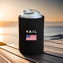 Vail USA American Flag Dark Color Dosenkühler