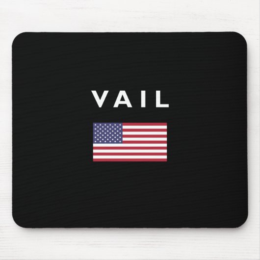 Vail USA American Flag Dark Color Mousepad (Vorne)